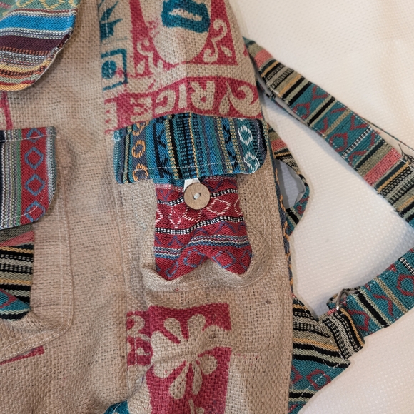 NWOT! Large RICE LOVE Boho Backpack - Picture 6 of 10